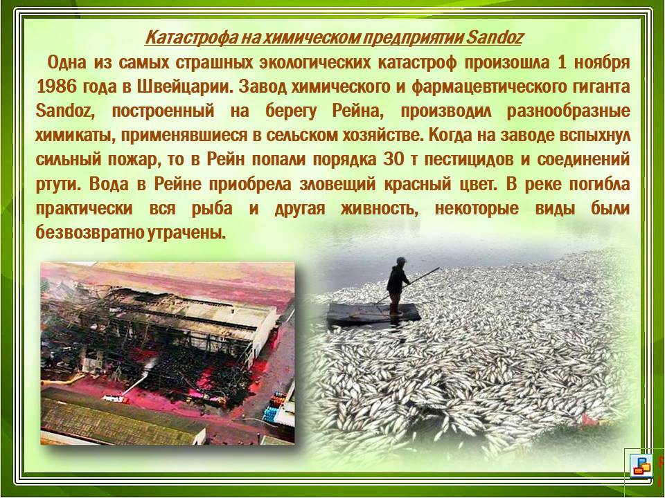 Экологические катастрофы в россии за последнее время